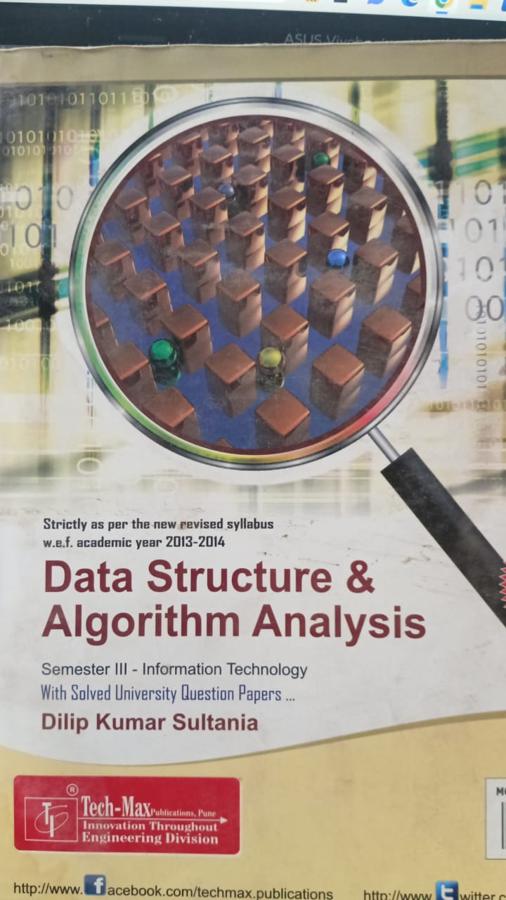 DATA SRUCTURE ALGORITHAMS ANALYSIS