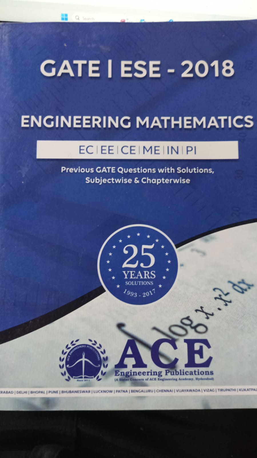 GATE ESE-2018 ENGINEERING MATHEMATICS